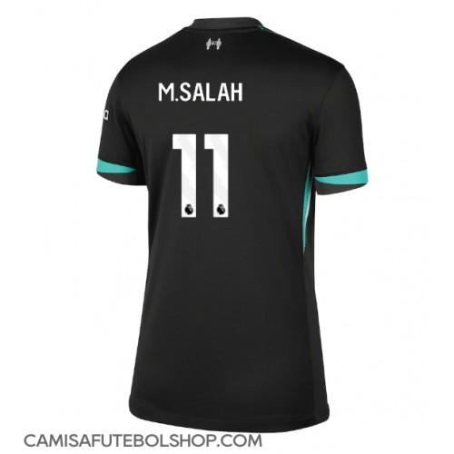 Camisa de time de futebol Liverpool Mohamed Salah #11 Replicas 2º Equipamento Feminina 2024-25 Manga Curta